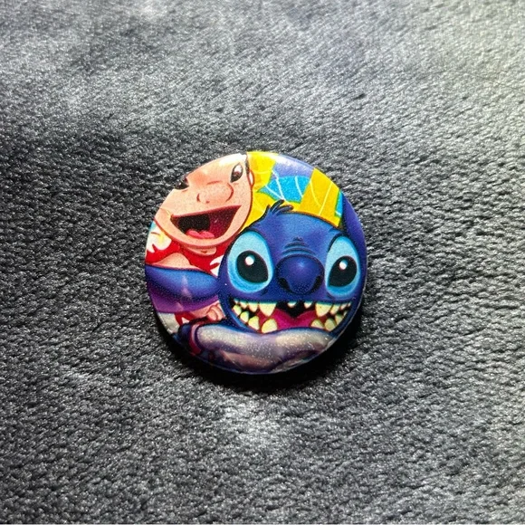 Lilo & Stitch Handmade Button Set 1.25in Disney Pins Blue Stitch - Picture 6 of 9